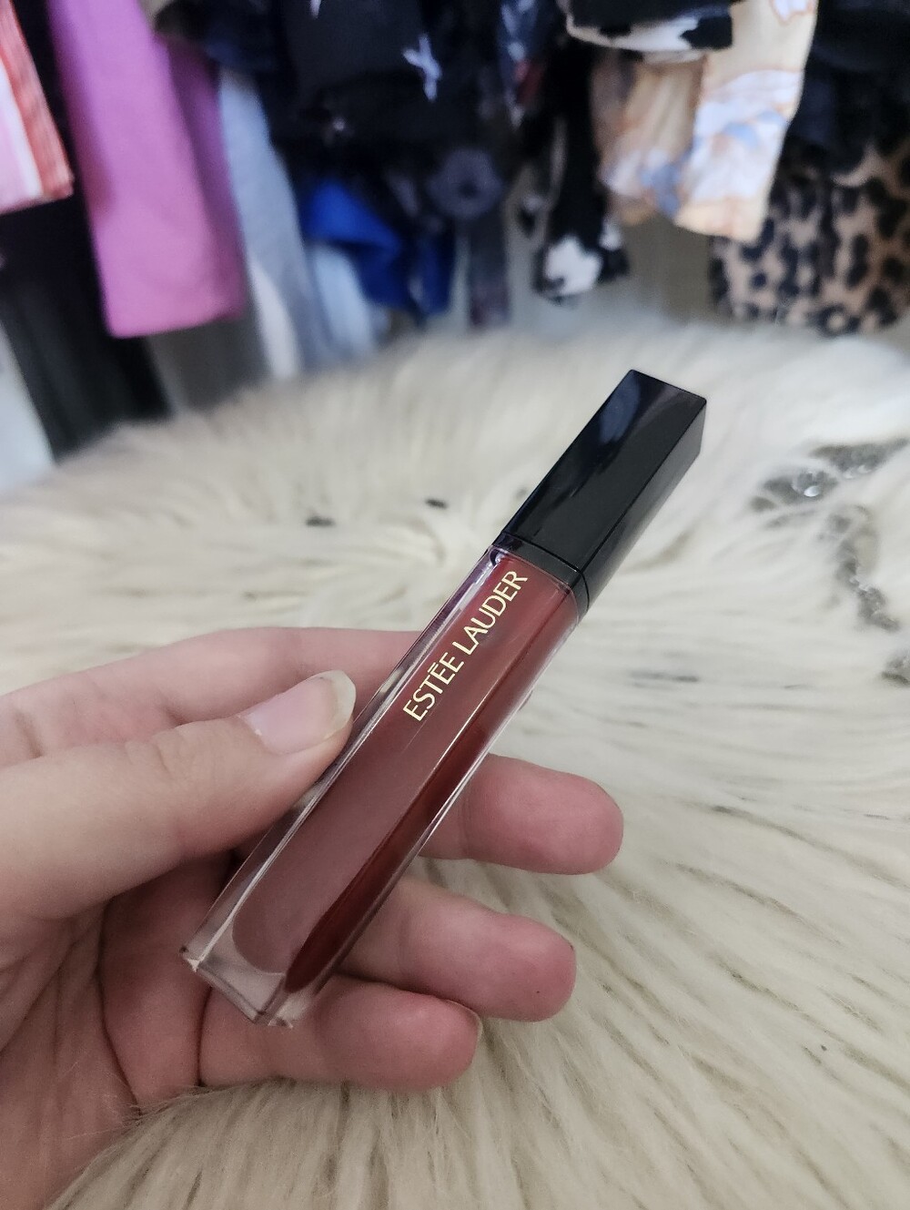 Estee Lauder Liquid Lip Color — Brick Red Satin